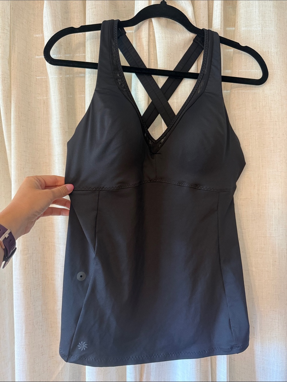 NWOT Athleta black workout top medium